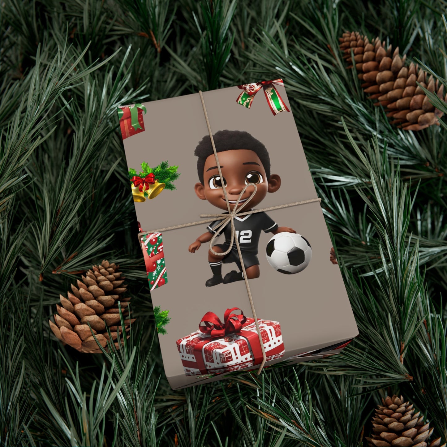Christmas Soccer Star I - Tan