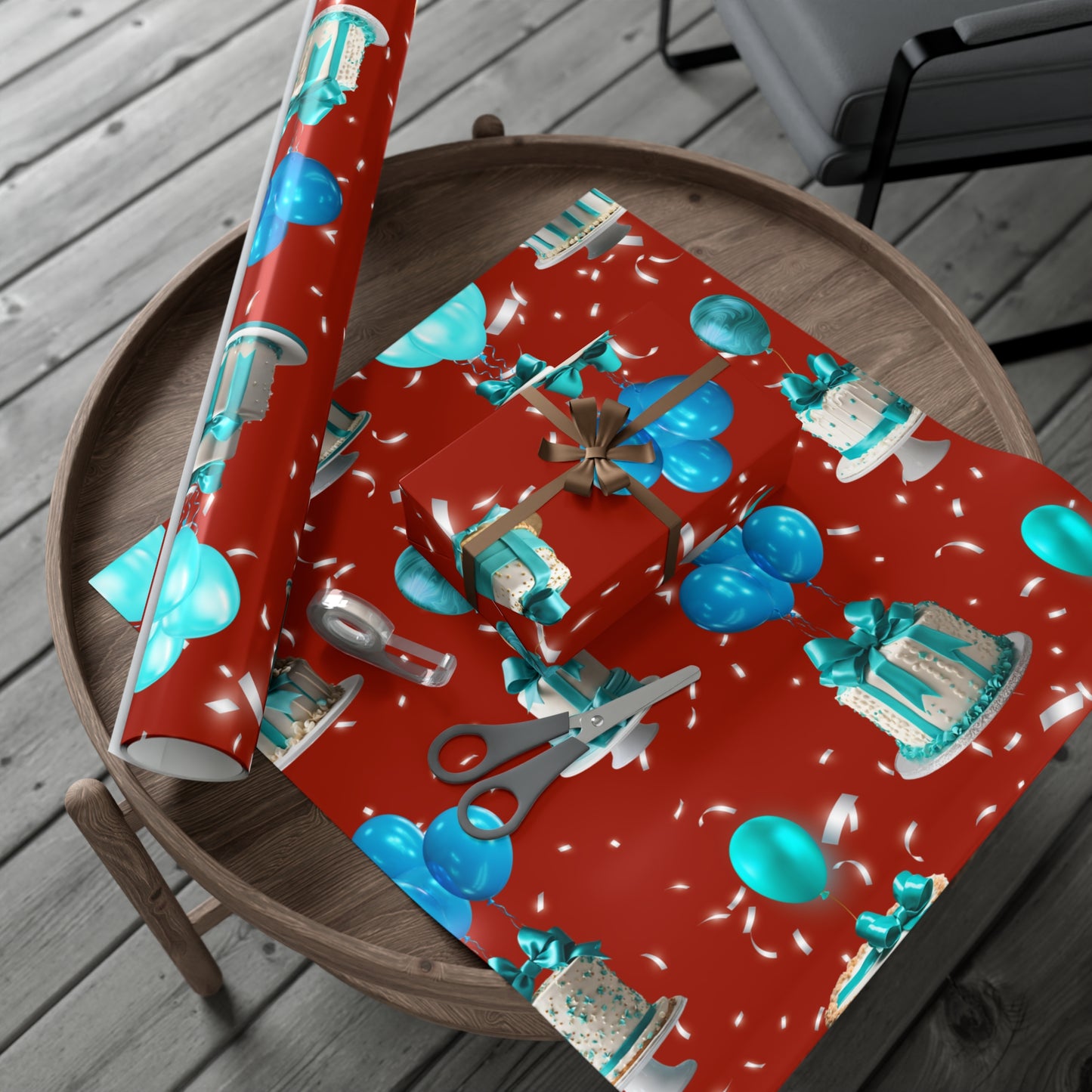 Birthday Cakes and Bows - Turquoise