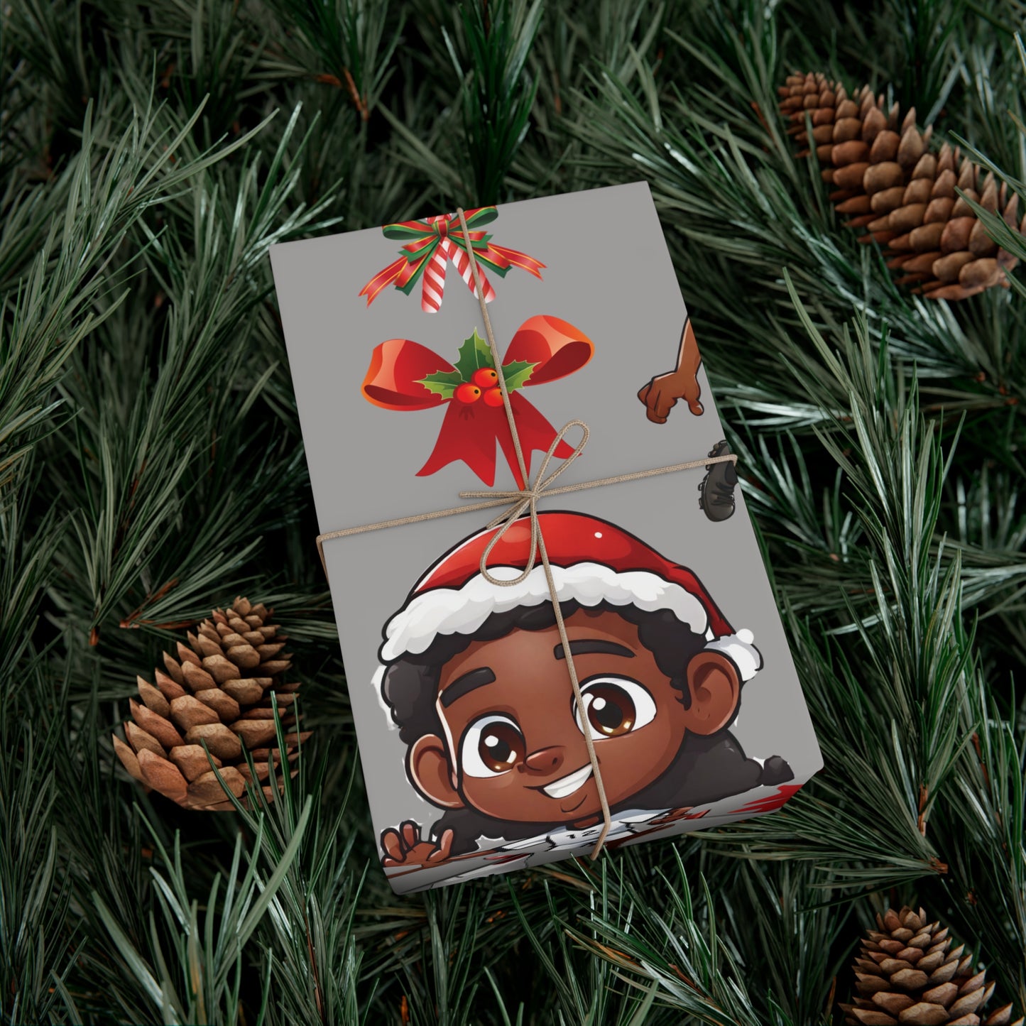Christmas Soccer Star II - Gray