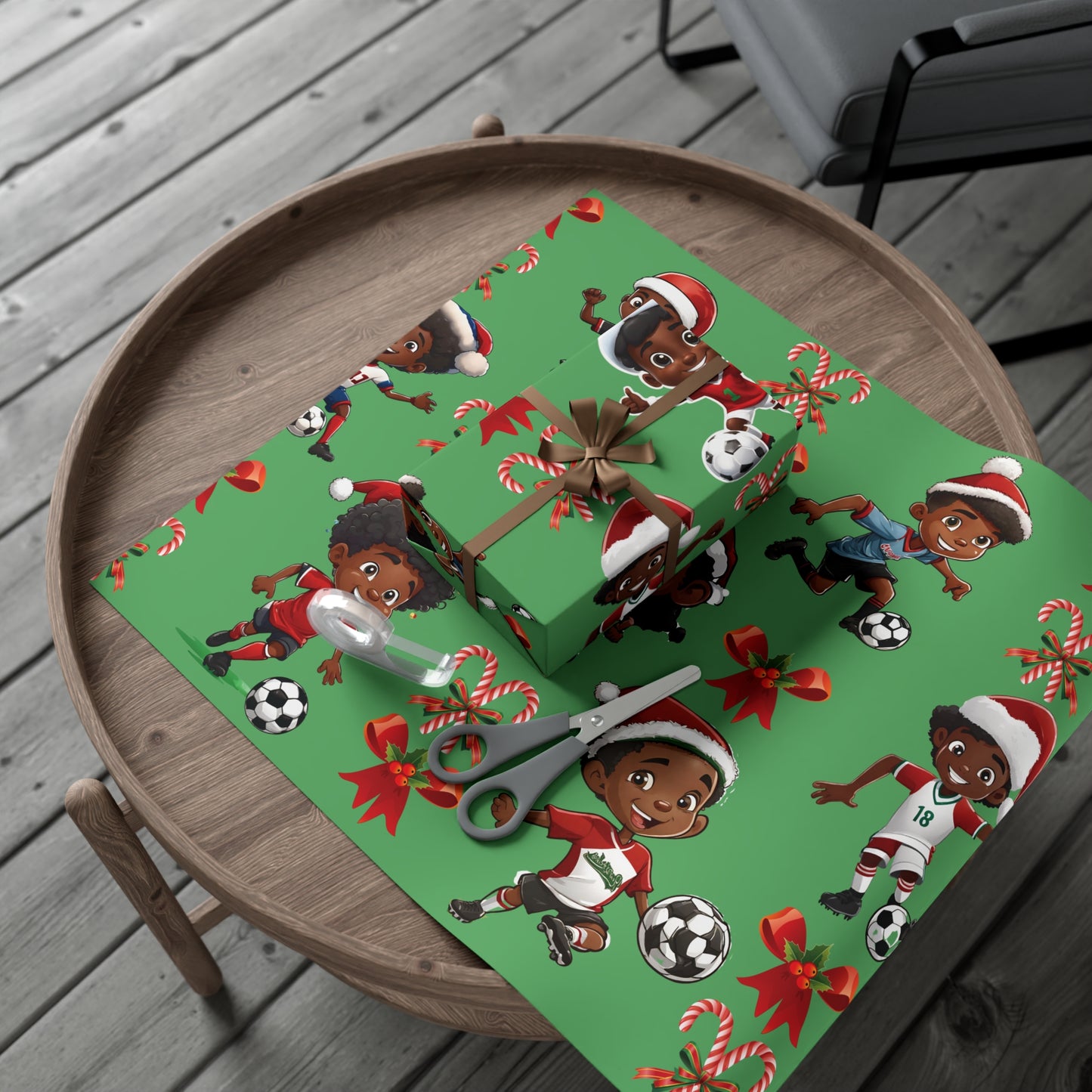 Christmas Soccer Star II - Green