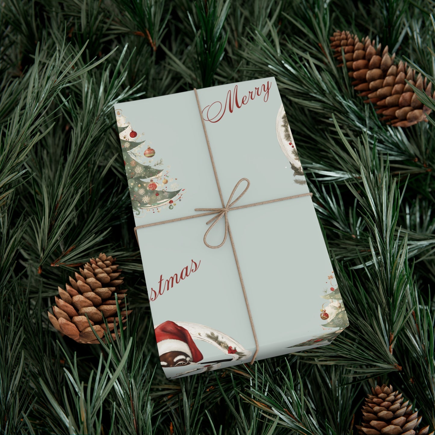 Vintage Santa II - Mint Green