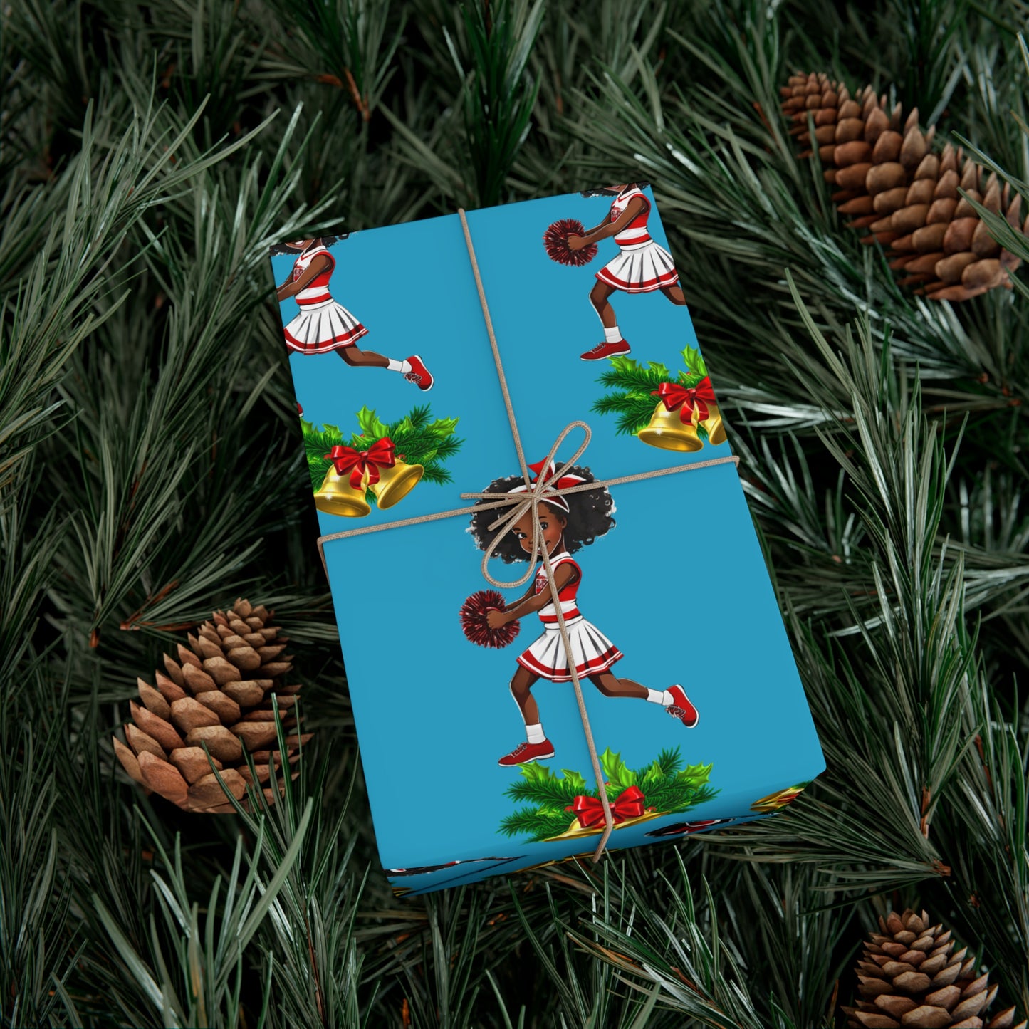 Little Miss Christmas Cheer II - Turquoise