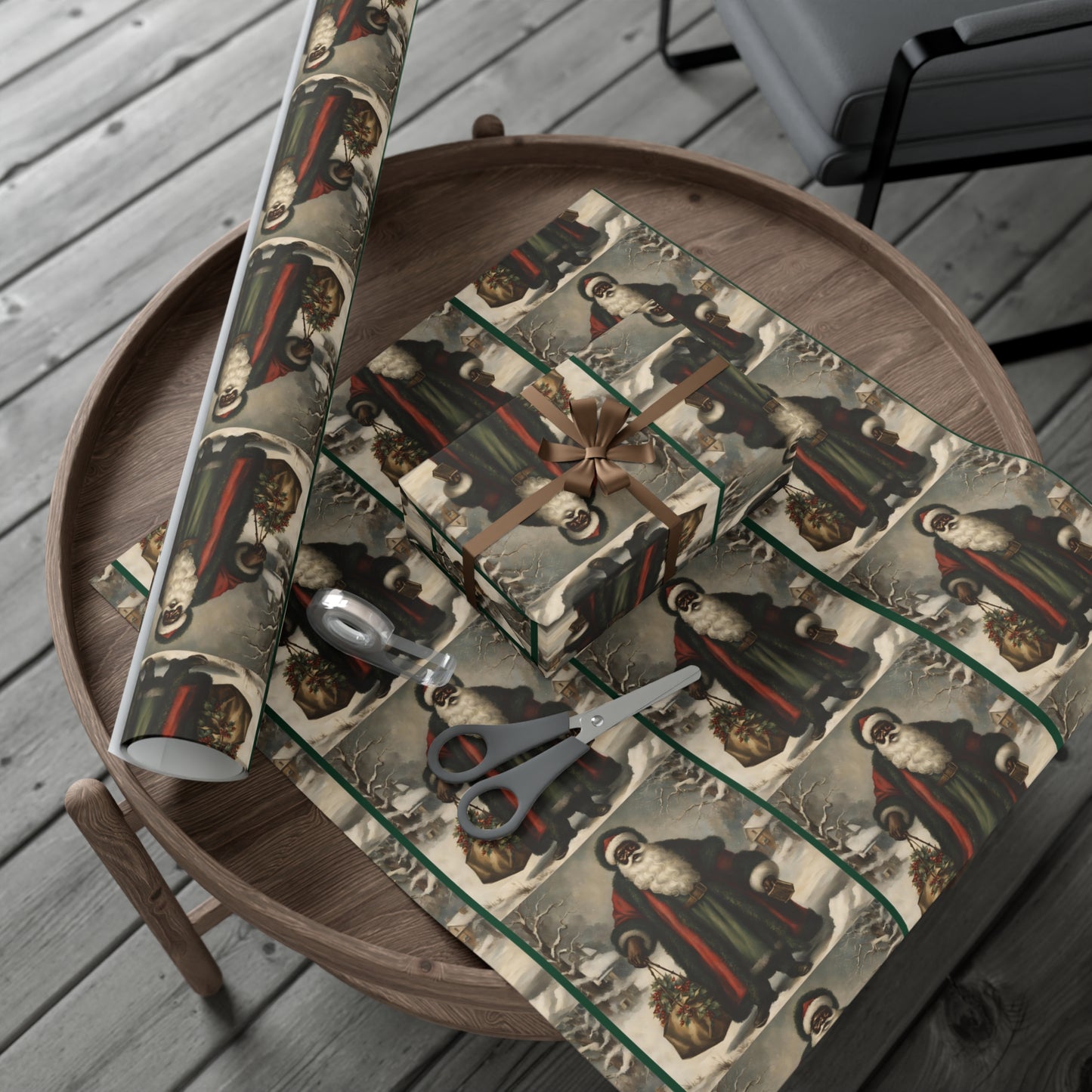 Vintage Santa III - Dark Green