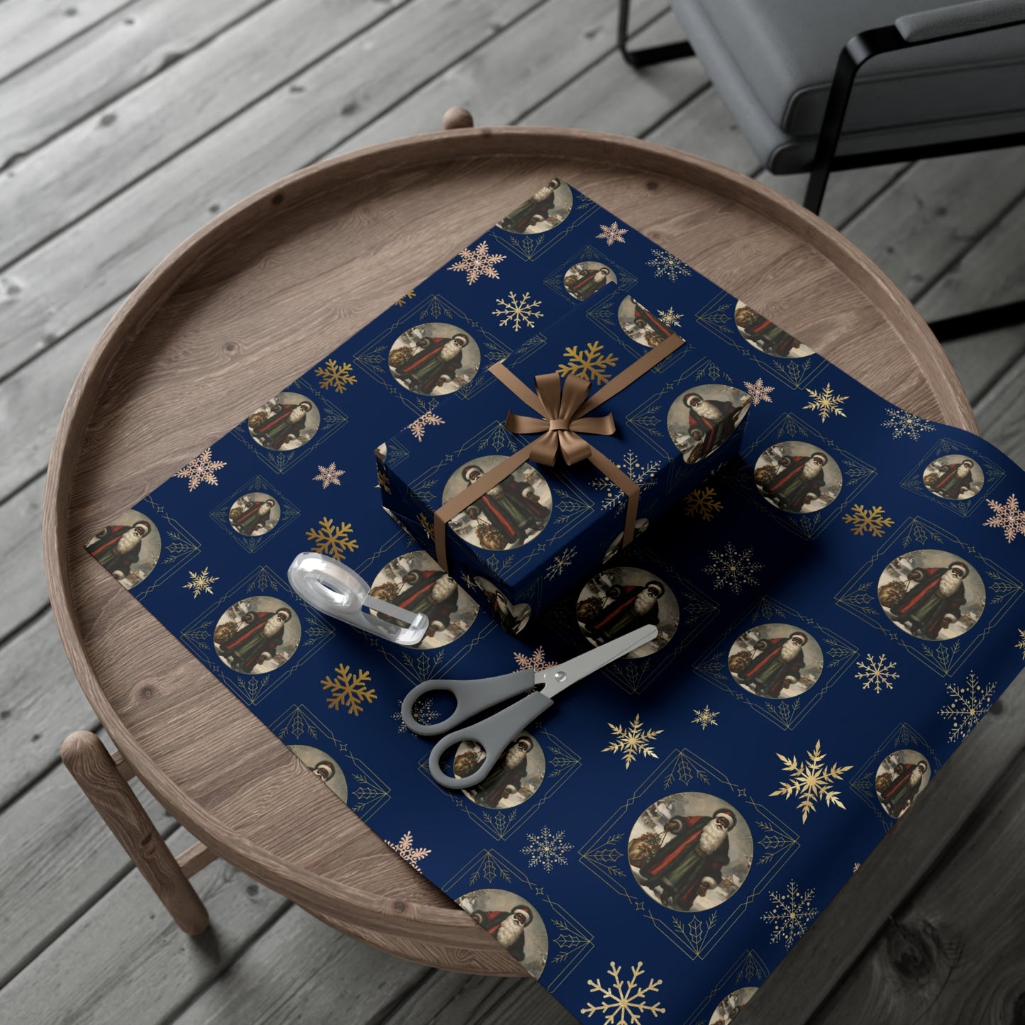 Vintage Santa IV - Midnight Blue
