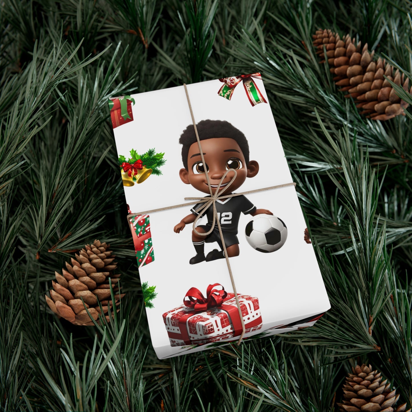 Christmas Soccer Star I - White