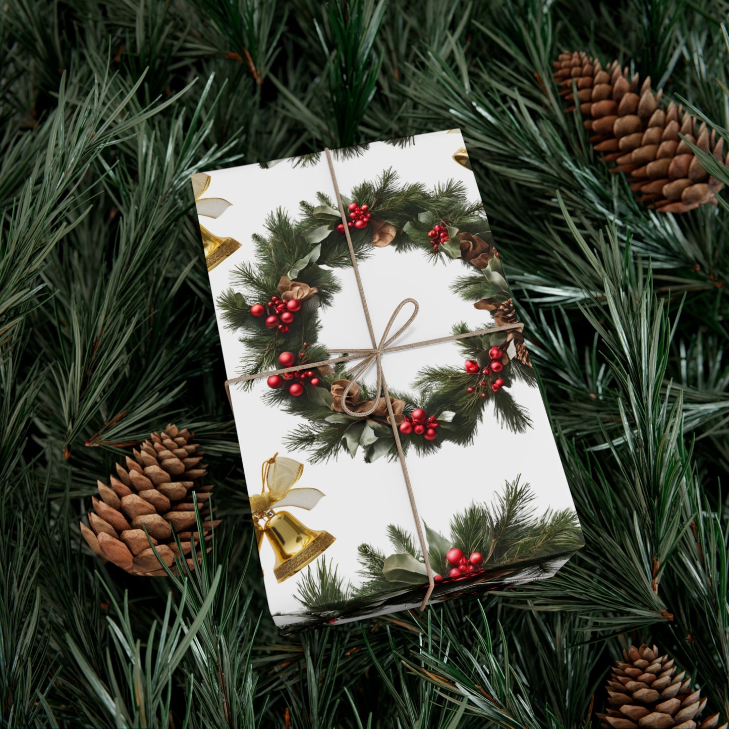 Wreaths, Bells and Bows I - White