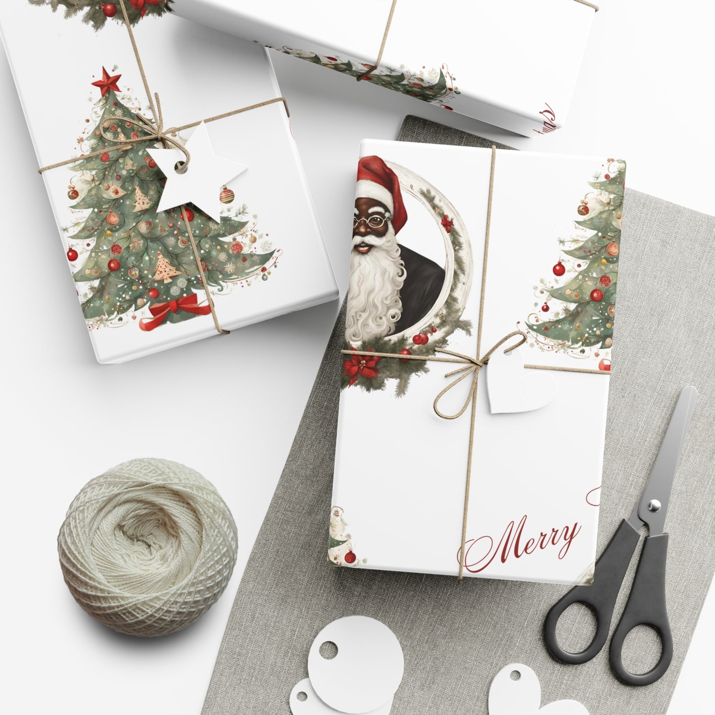 Vintage Santa II - White