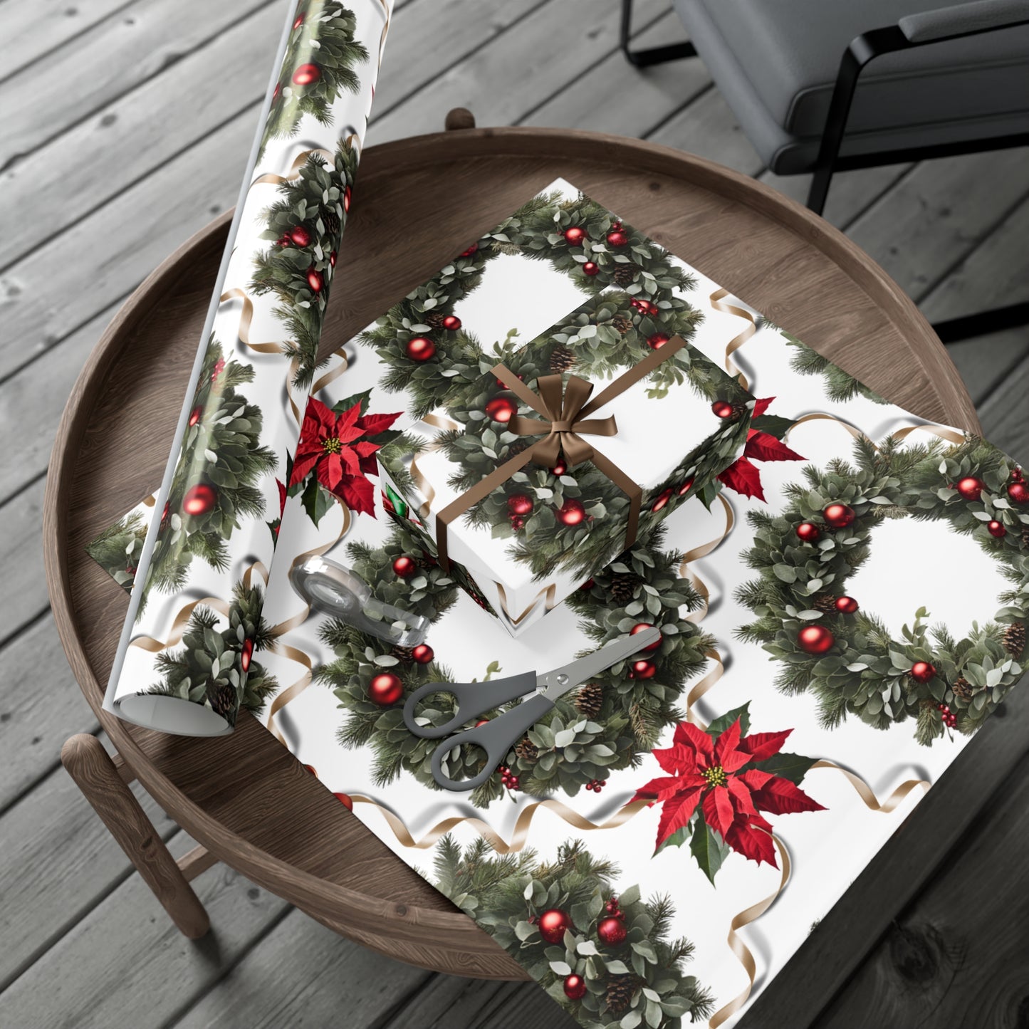 Wreaths, Bells and Bows II - White
