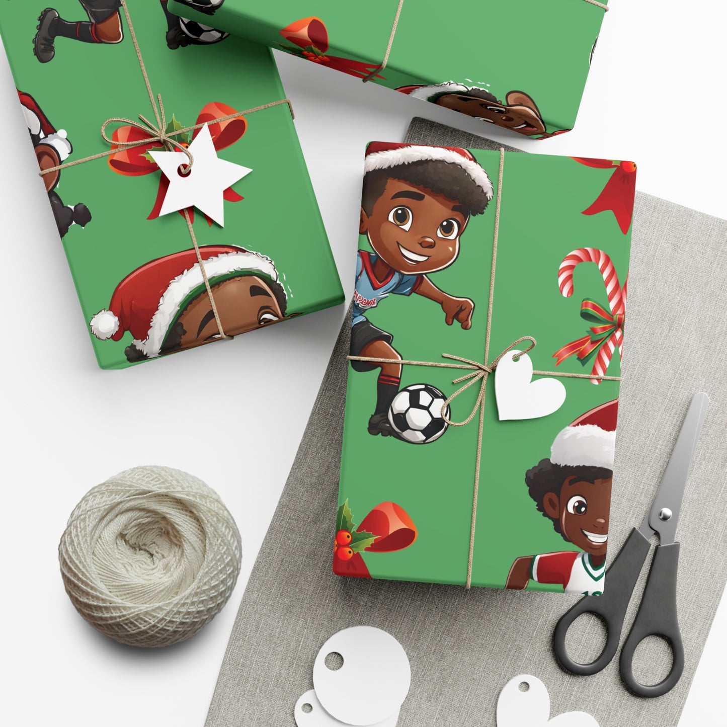 Christmas Soccer Star II - Green