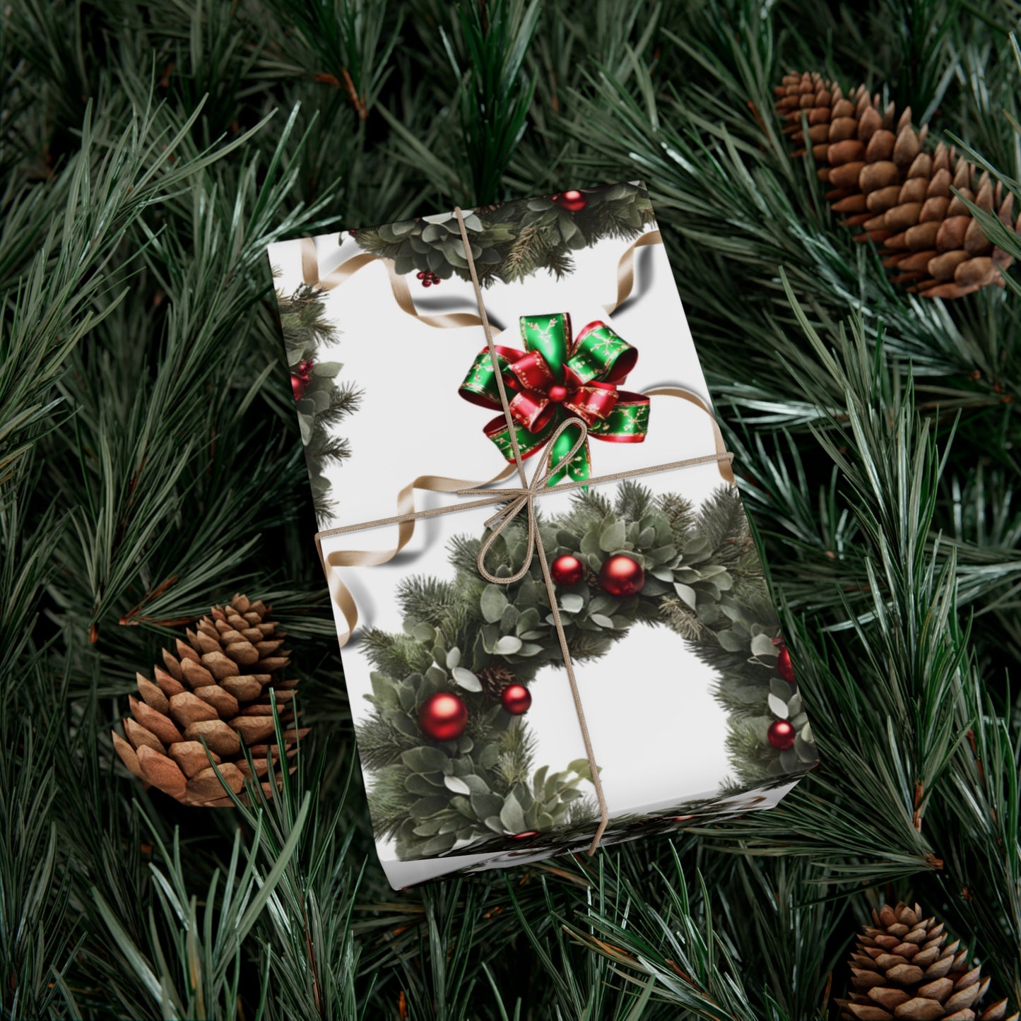 Wreaths, Bells and Bows II - White