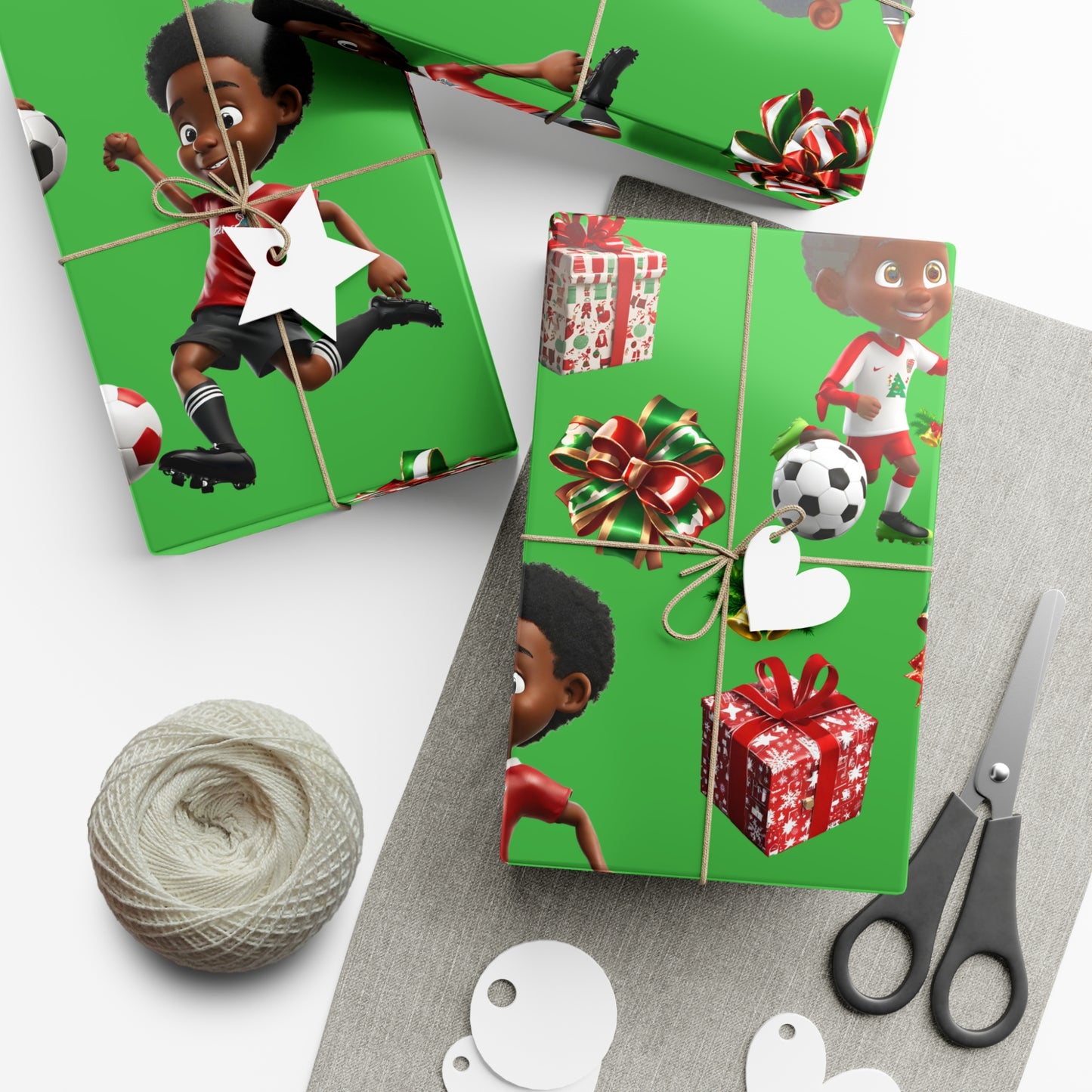 Christmas Soccer Star I - Green