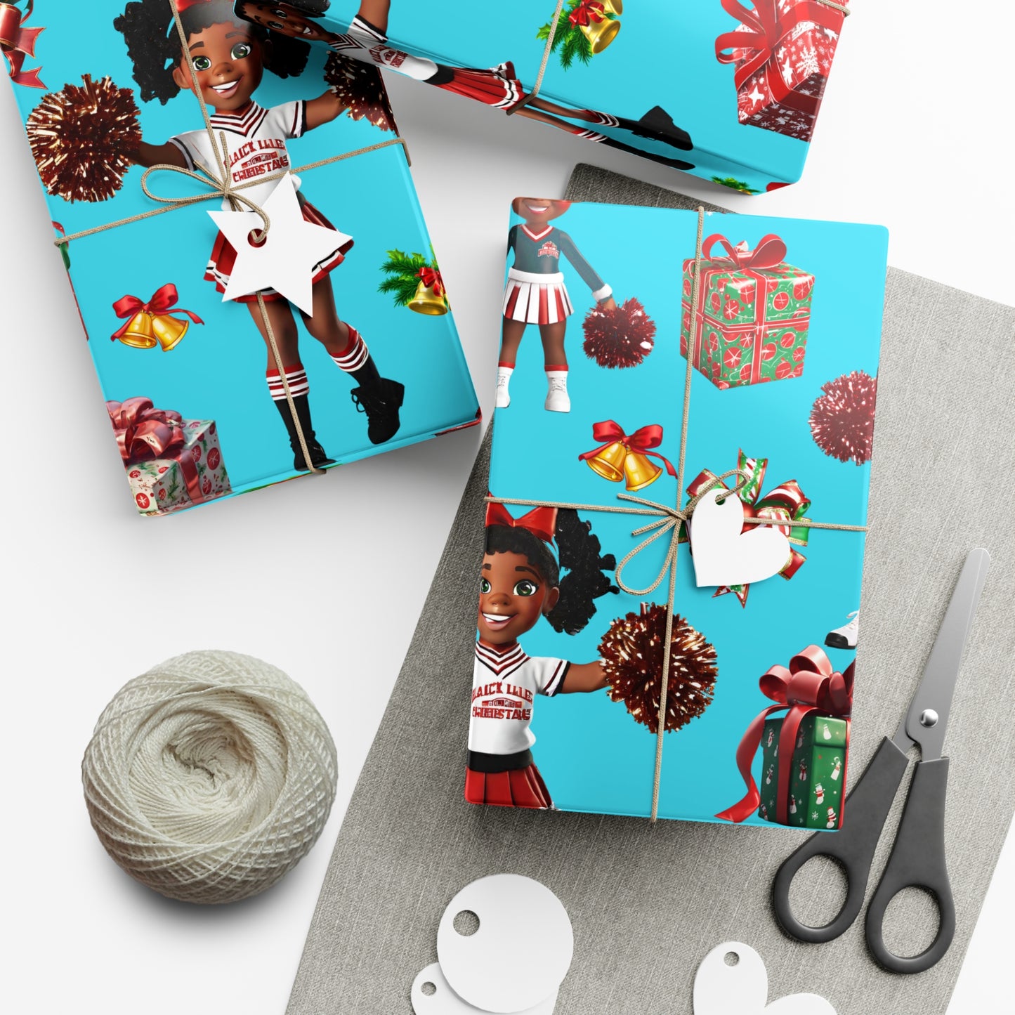 Little Miss Christmas Cheer III - Turquoise