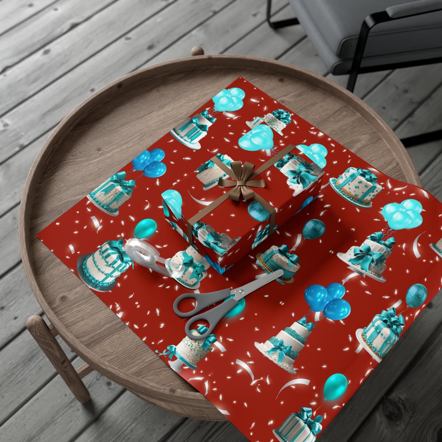 Birthday Cakes and Bows - Turquoise