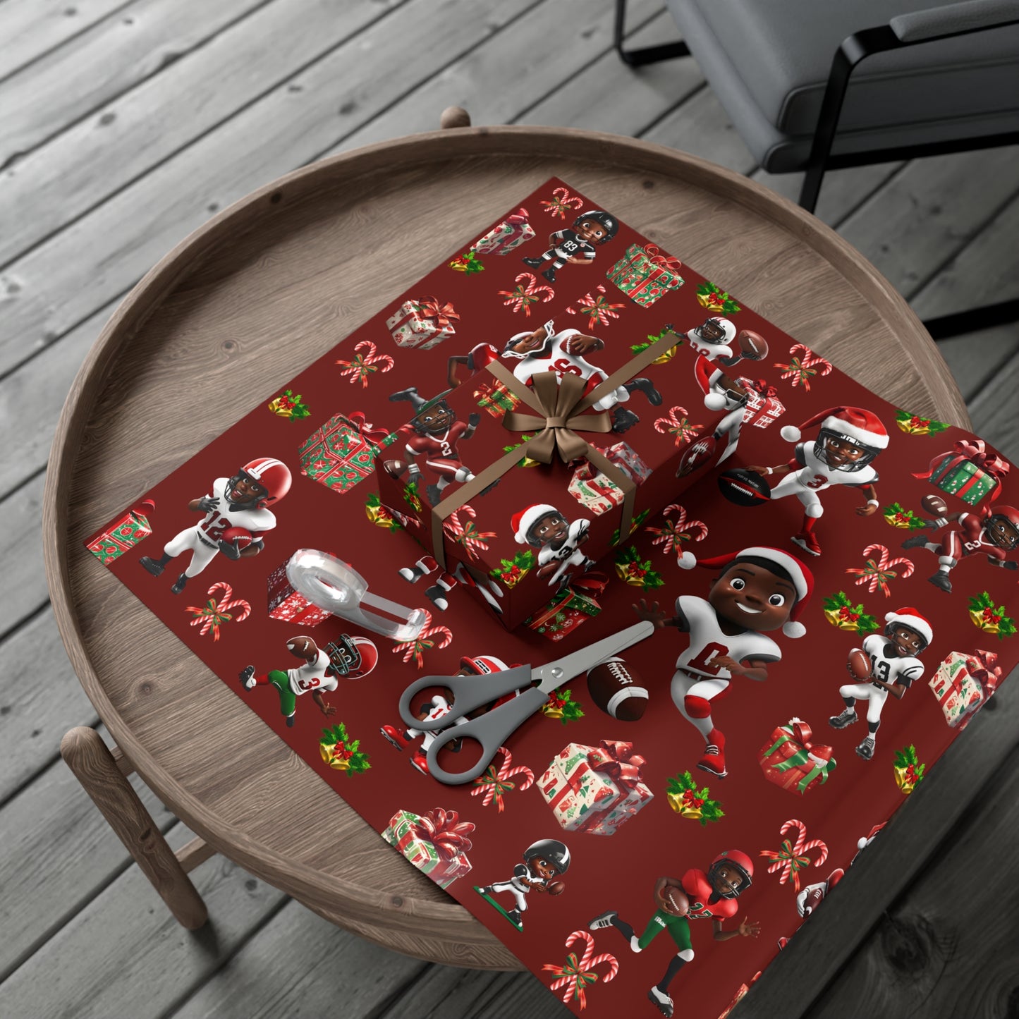 The Christmas Football Champ II - Dark Red