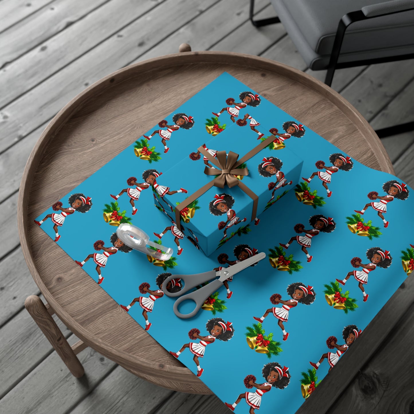 Little Miss Christmas Cheer II - Turquoise