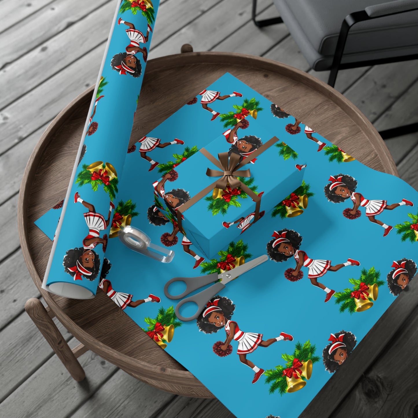 Little Miss Christmas Cheer II - Turquoise