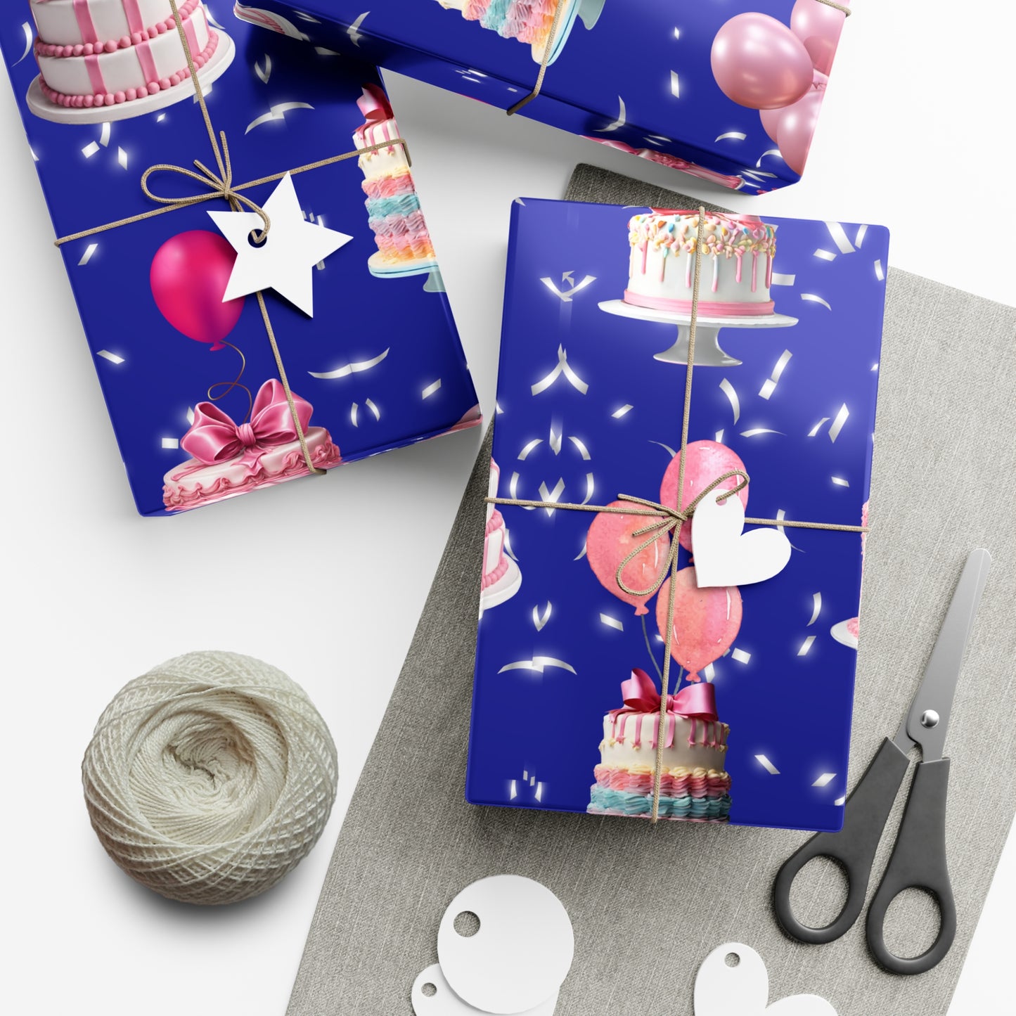 Birthday Cakes and Bows - Pink