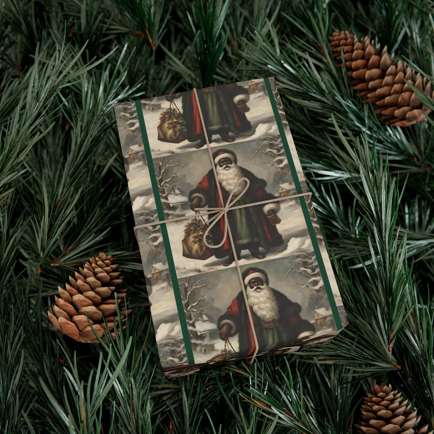 Vintage Santa III - Dark Green