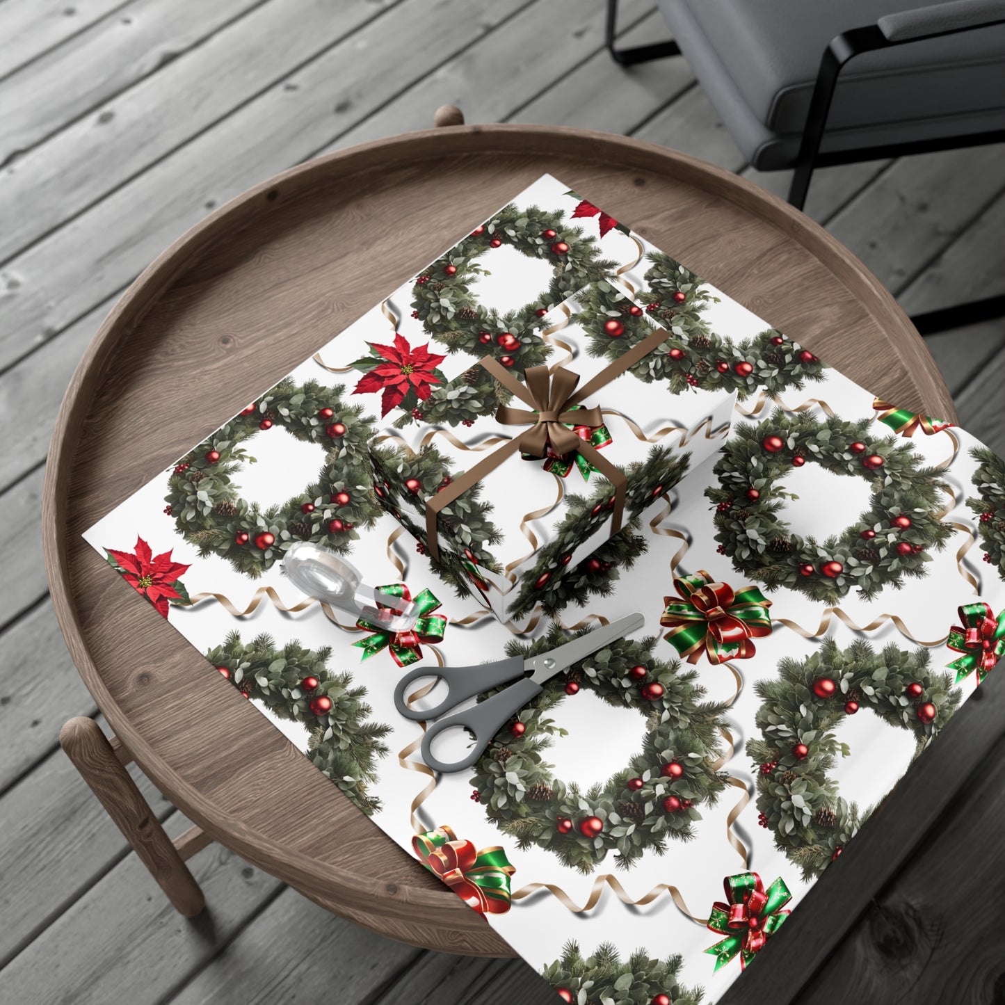 Wreaths, Bells and Bows II - White