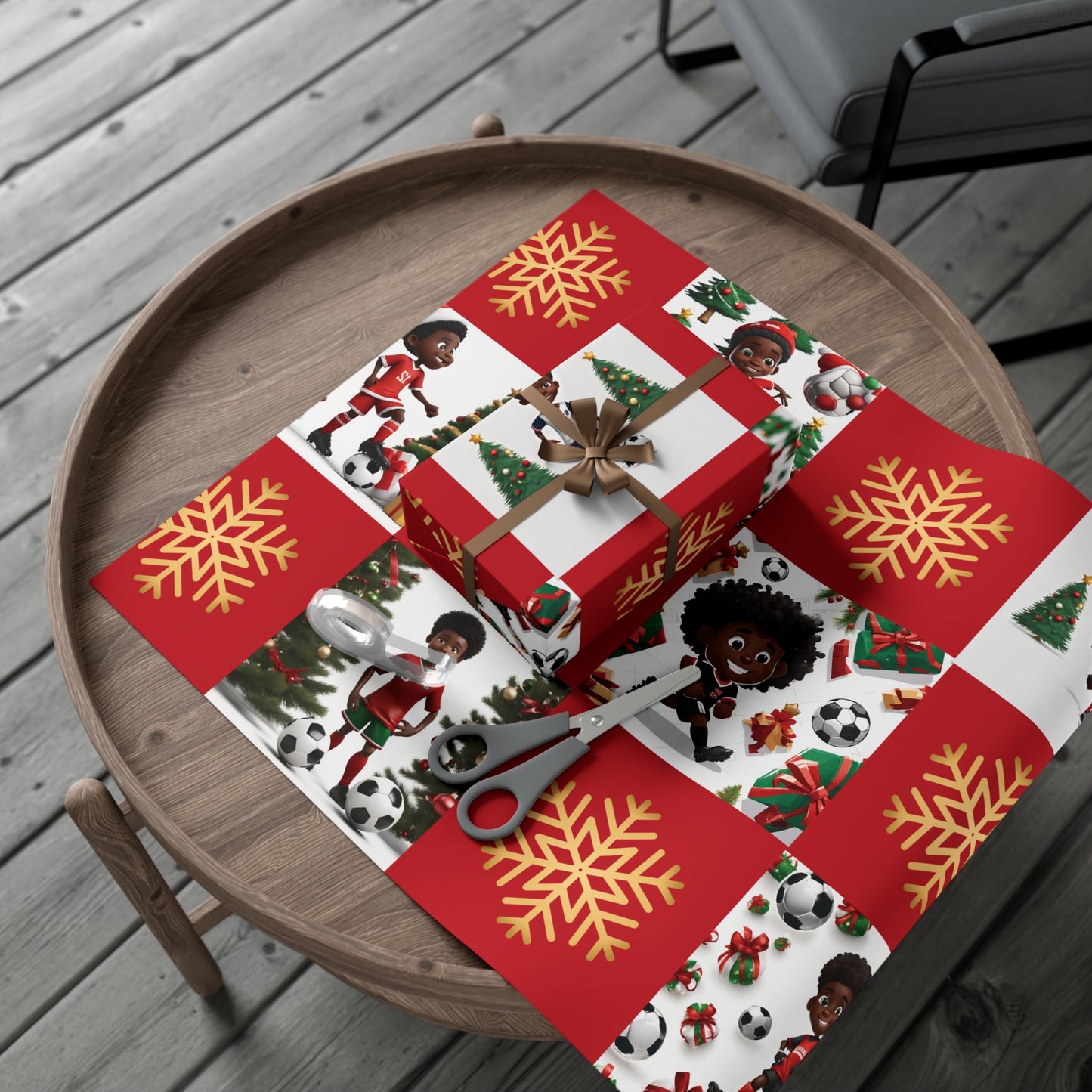 Christmas Soccer Star III - Red