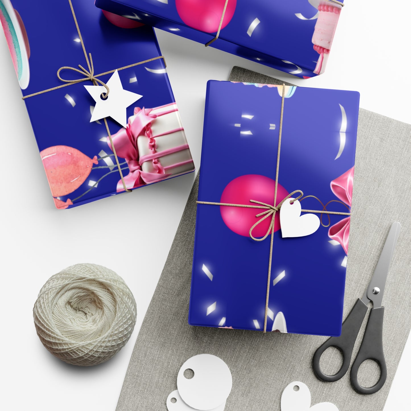 Birthday Cakes and Bows - Pink