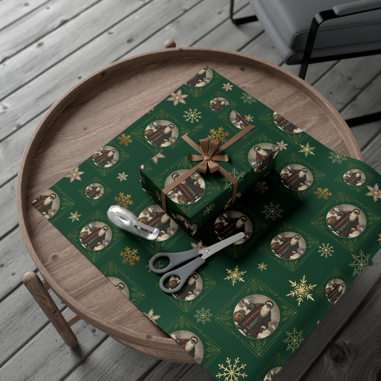 Vintage Santa IV - Dark Green