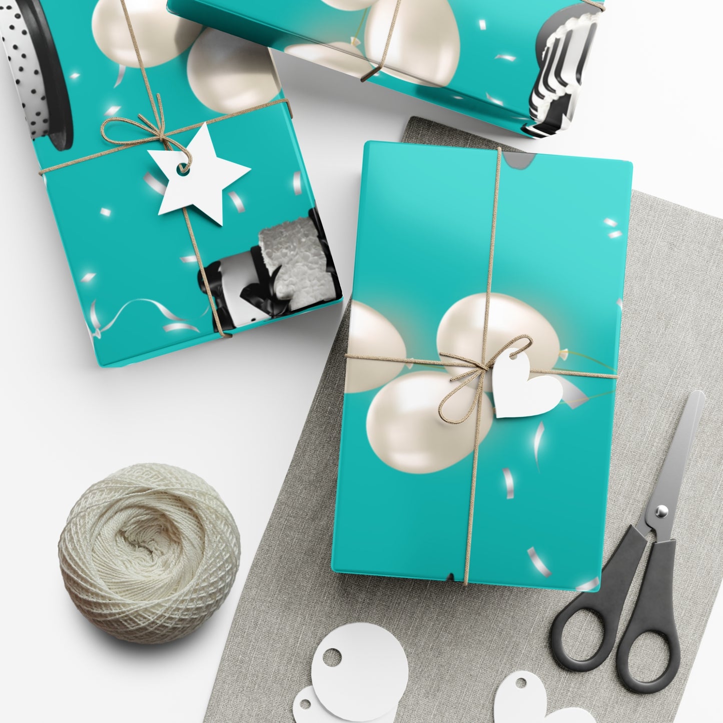 Birthday Cakes and Bows - Black and White
