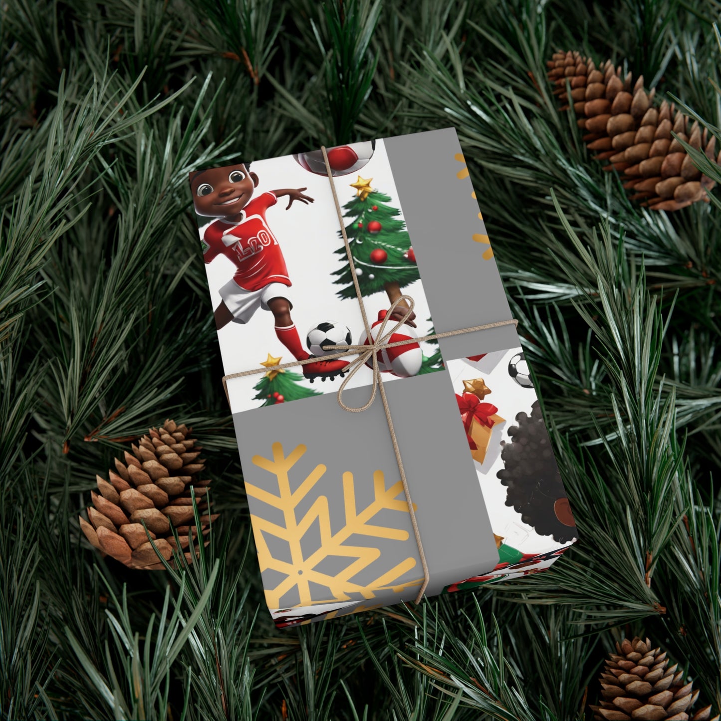 Christmas Soccer Star III - Gray