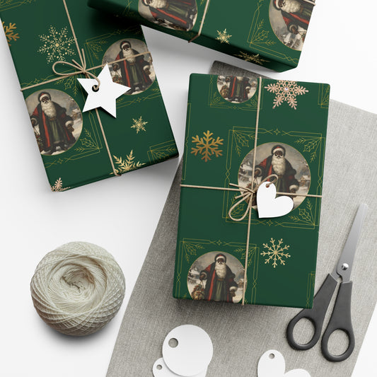 Vintage Santa IV - Dark Green