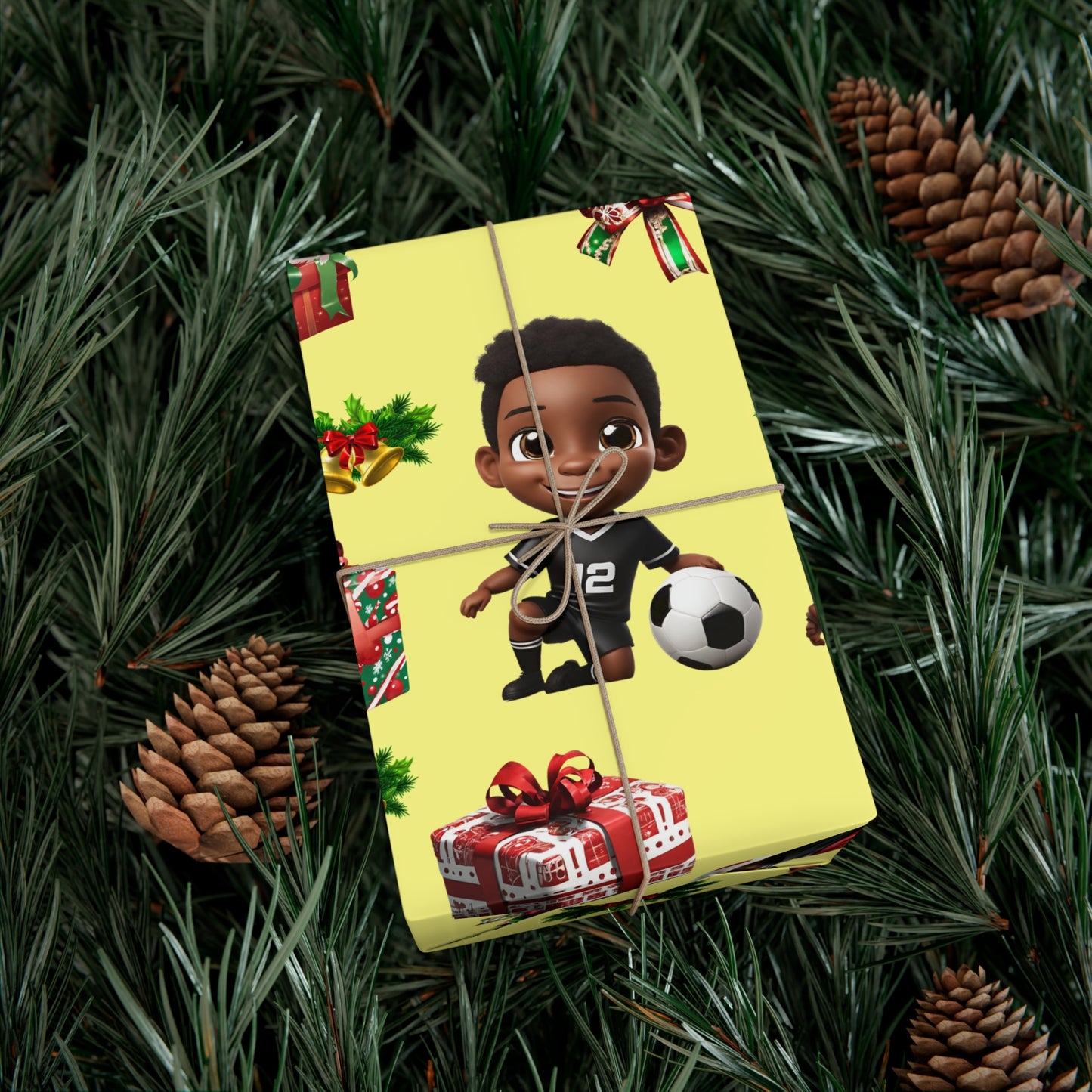 Christmas Soccer Star I - Yellow