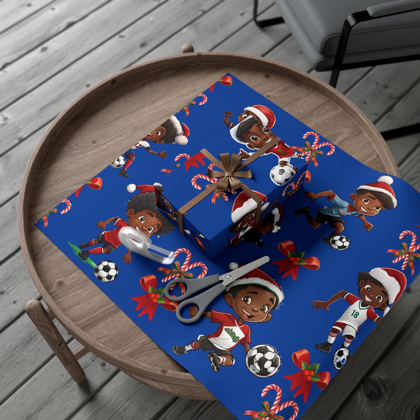 Christmas Soccer Star II - Blue