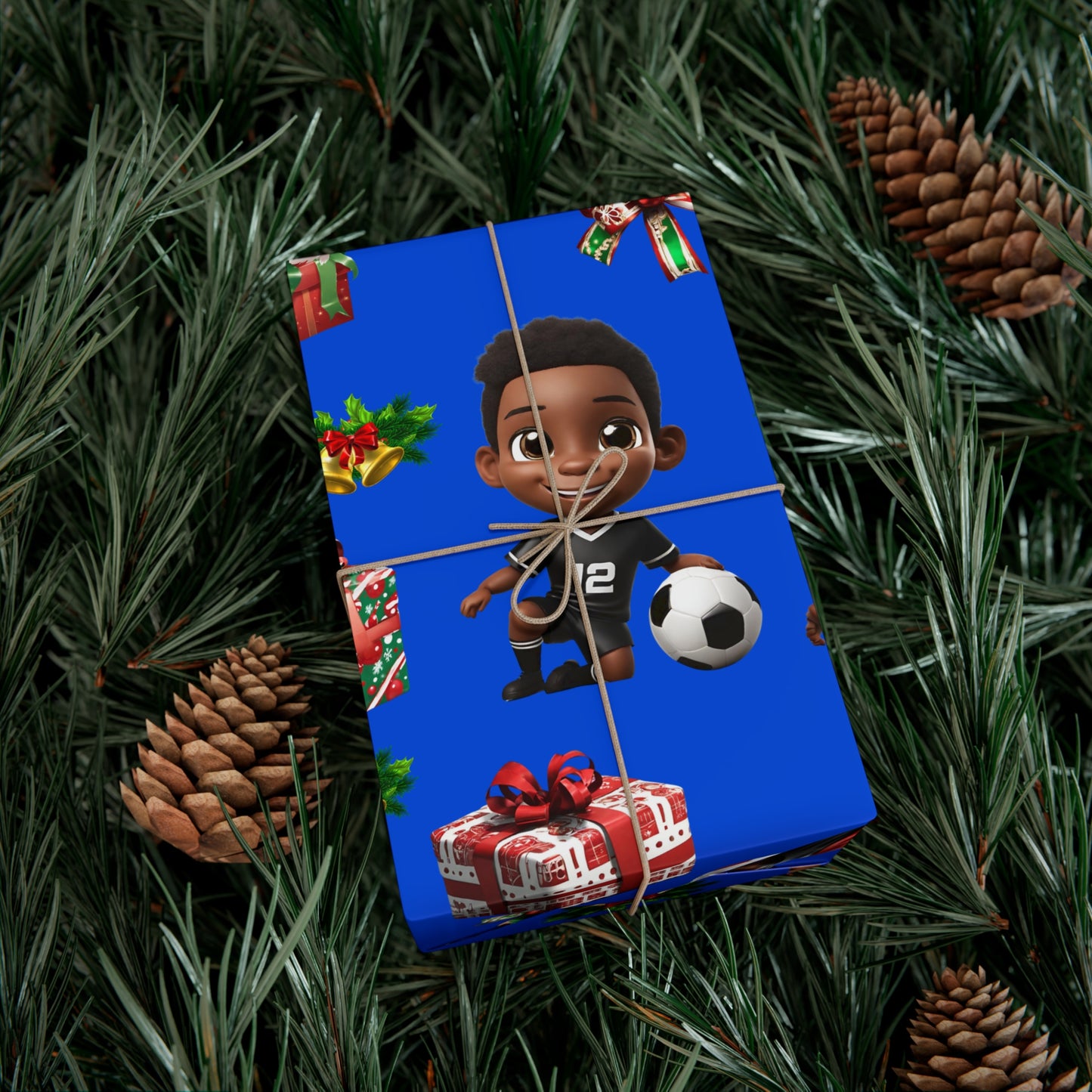 Christmas Soccer Star I - Blue