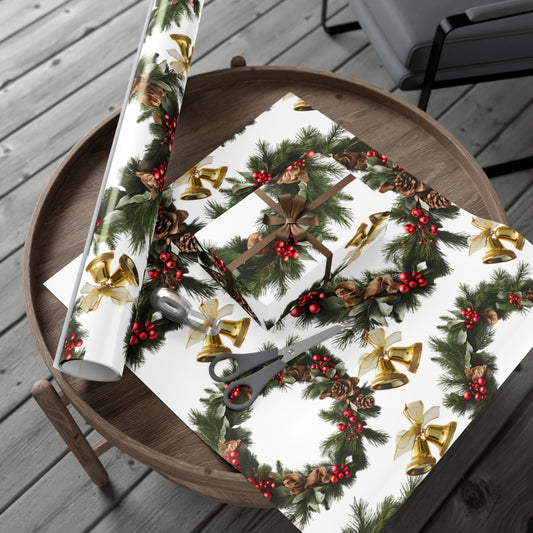 Wreaths, Bells and Bows I - White