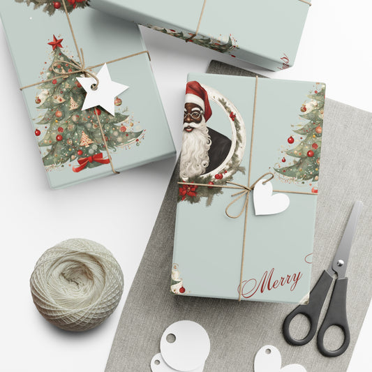 Vintage Santa II - Mint Green