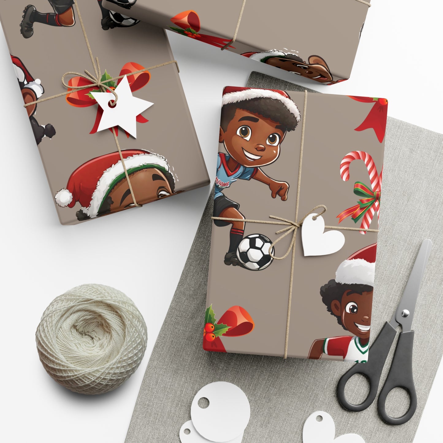 Christmas Soccer Star II - Beige