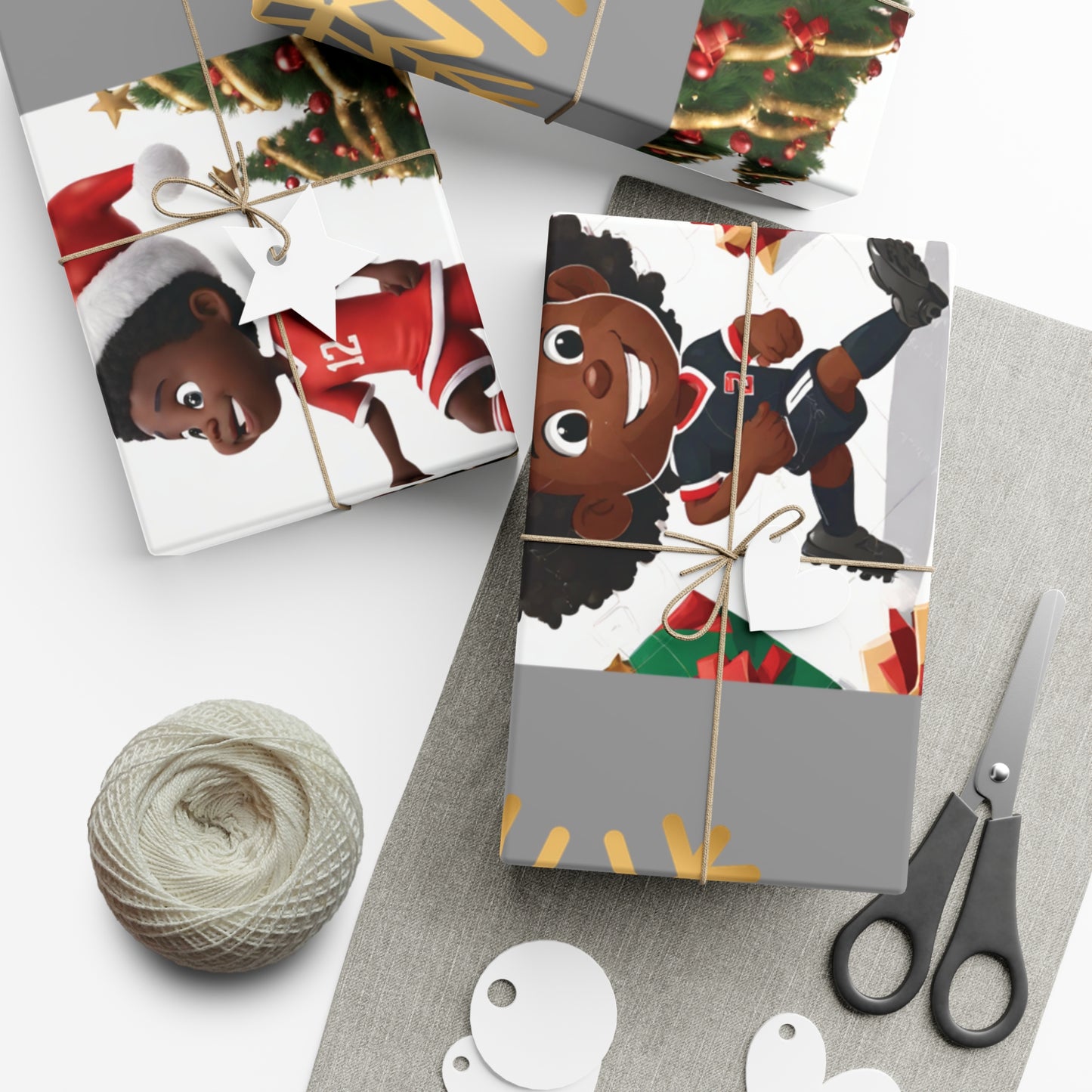 Christmas Soccer Star III - Gray