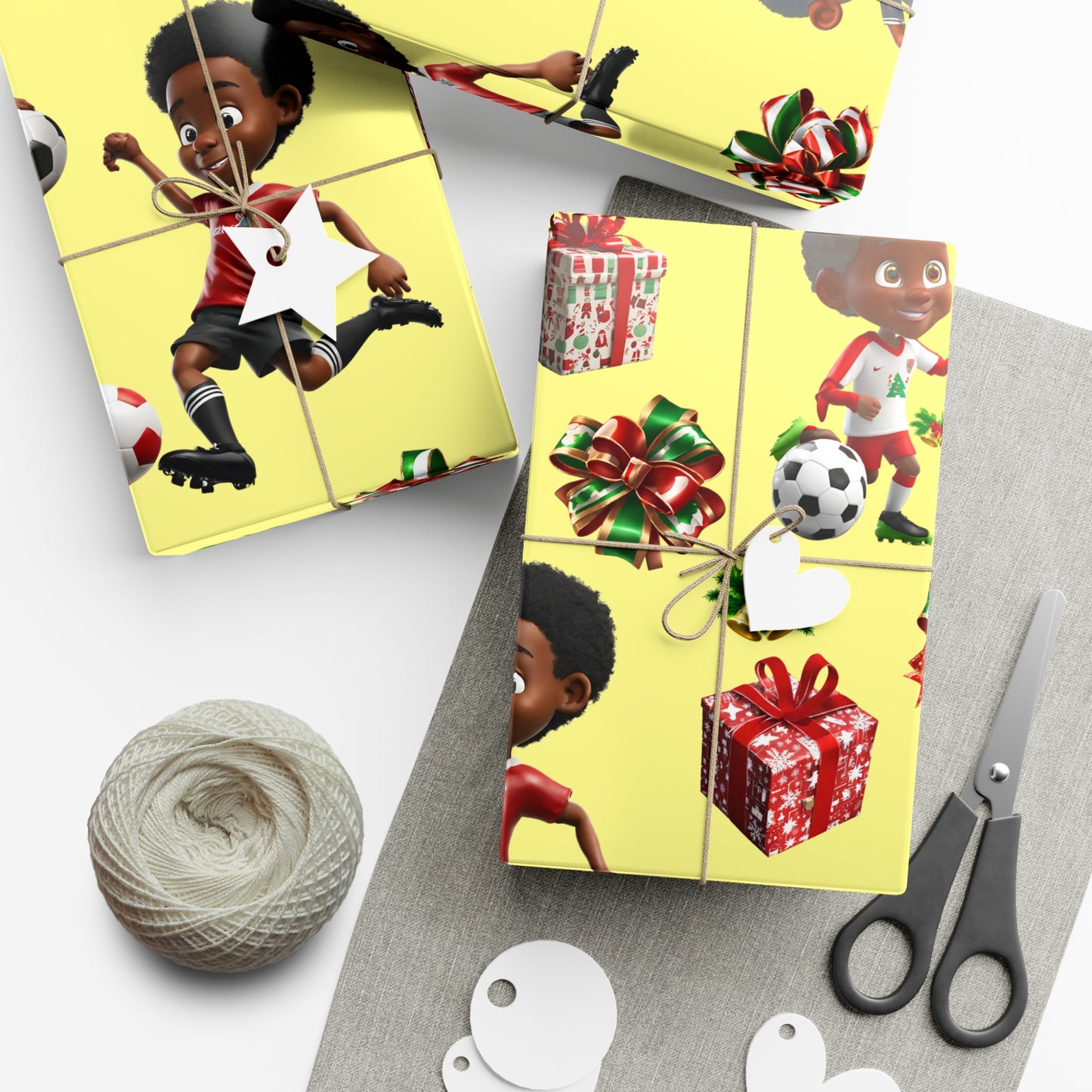 Christmas Soccer Star I - Yellow