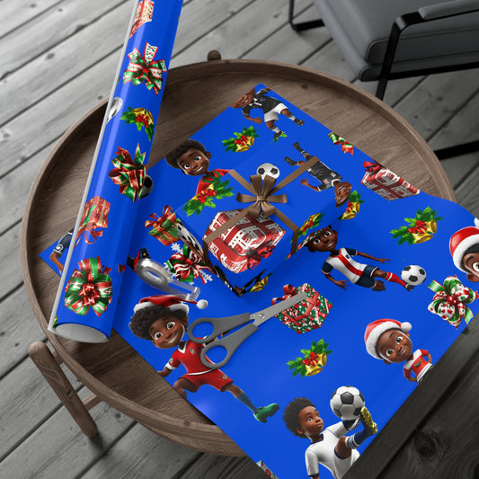 Christmas Soccer Star I - Blue